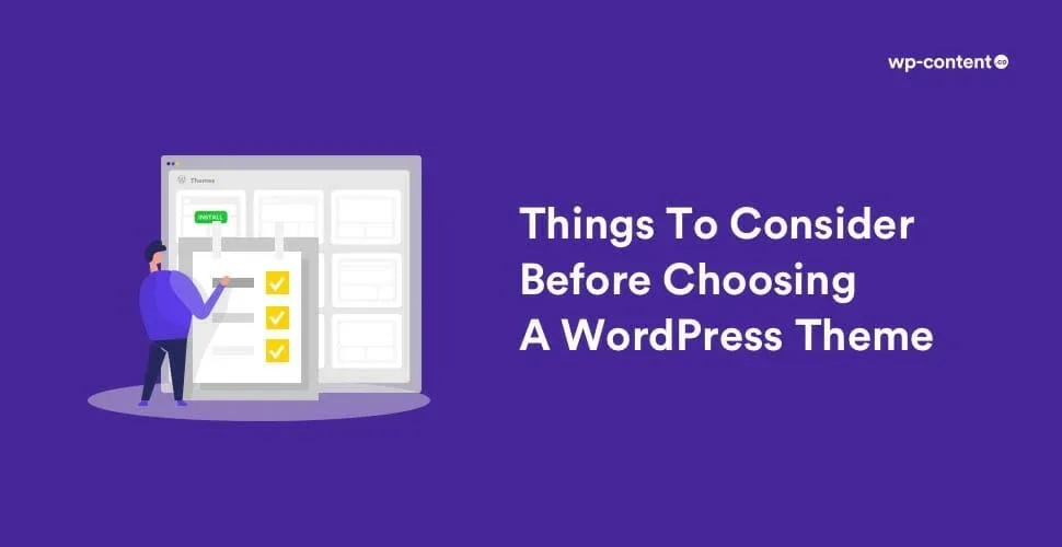 choosing a WordPress theme