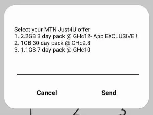 MTN just4u sceenshort