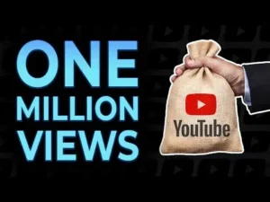 1 million views on youtube money