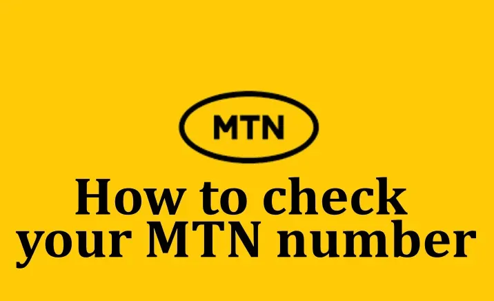 Checking your MTN number