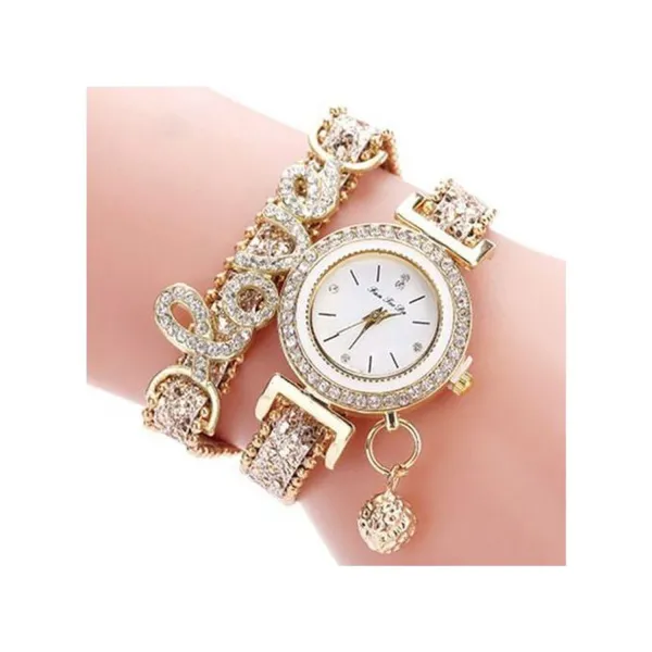 Quartz Watch For Women Rhinestone Bracelet Watch -