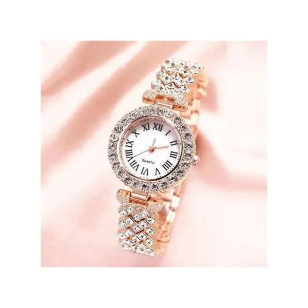WIFINIT Elegant Ladies Wristwatch Set-Rose Gold 42