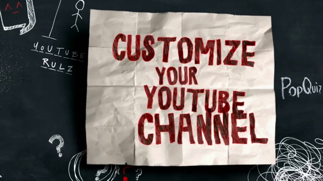 YouTube channel customization