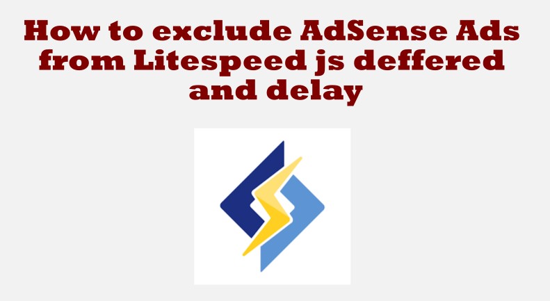 How to exclude AdSense Ads from Litespeed js deffered and delay