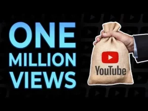 1 million views on youtube money